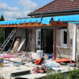 Agrandissement de Terrasse : Aménager un Coin Lounge avec Vue sur le Coucher de Soleil L'Huisserie